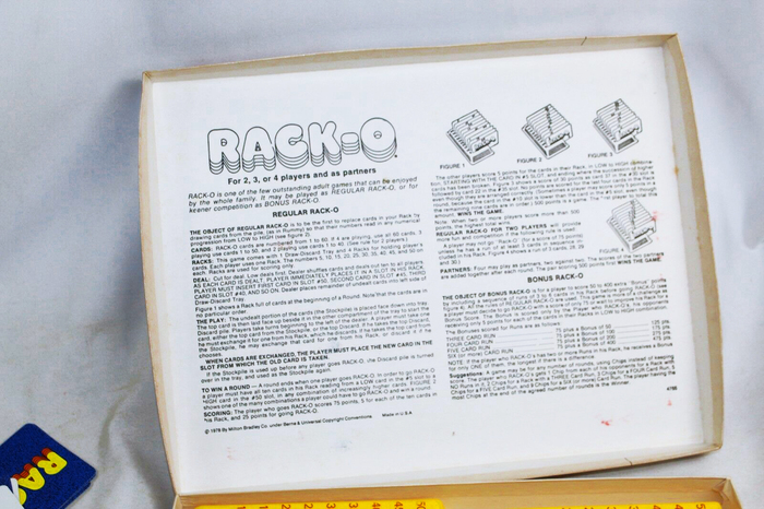 Rack-o card game (1975) 4