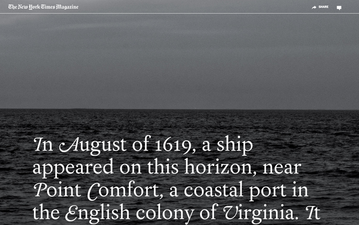 The New York Times Magazine, The 1619 Project issue 2019, online edition by The New York Times 1